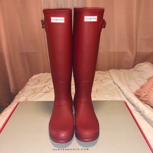 Red Hunter Rain Boots